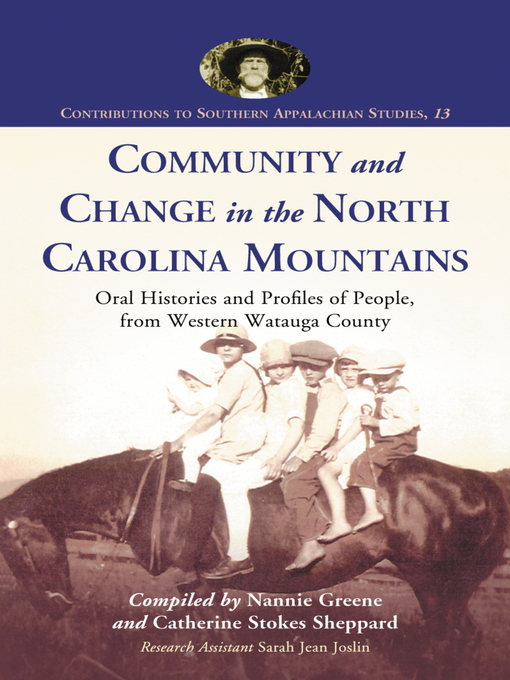 Title details for Community and Change in the North Carolina Mountains by Nannie Greene - Available